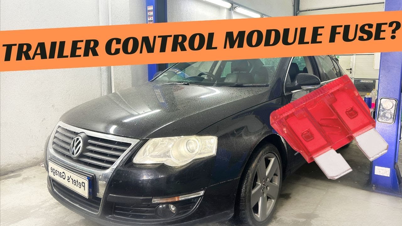 VW Passat B6 Trailer Control Module fuse relay location replacement