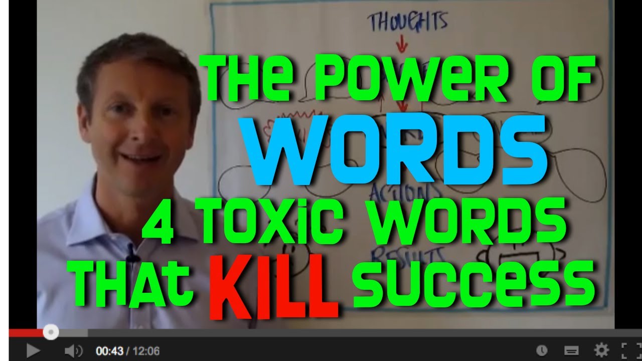 The Power Of Words - 4 Toxic Words That Kill Success