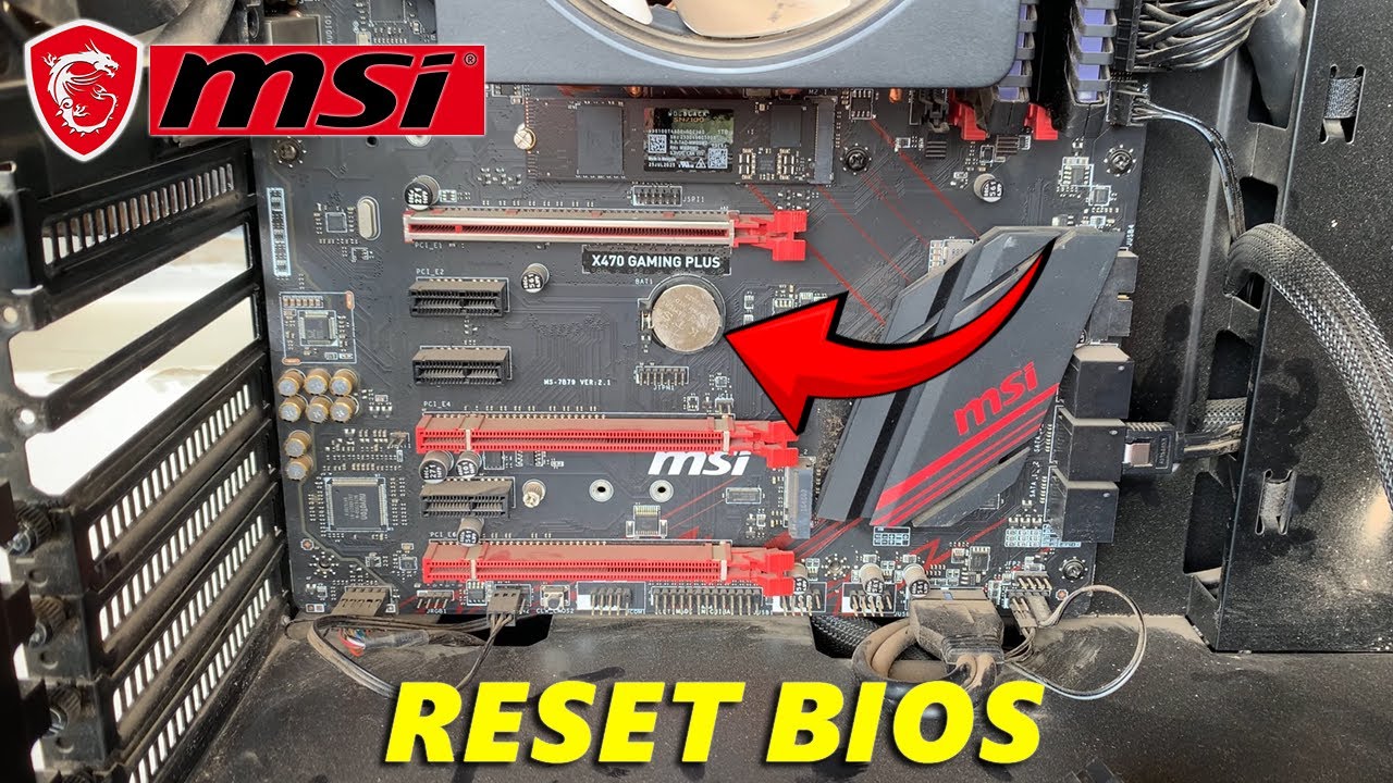 How To Reset BIOS In MSI Motherboard Physically