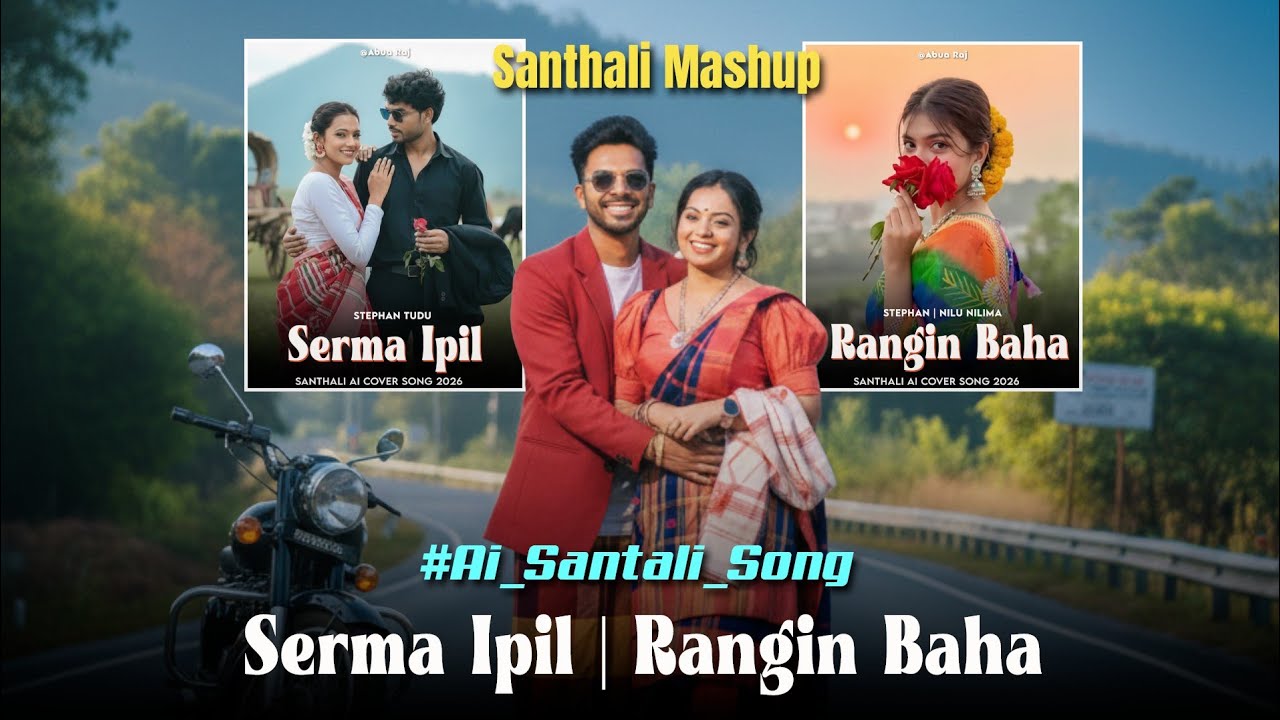 Santhali Mashup 2026 | Serma Ipil x Rangin Baha | Stephan Tudu & Nilu Nilima AI Cover | @AbuaRaj1997
