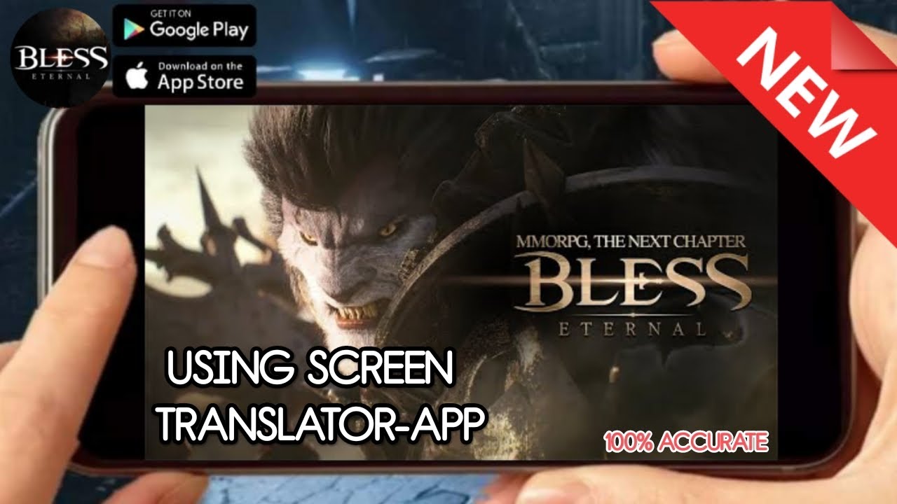 BLESS ETERNAL (KOREA) Online-MMORPG Openworld Game using Screen-Translator App Very Accurate 100%