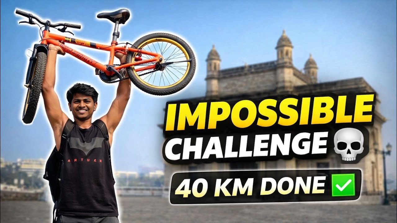 Thane to Mumbai in Kids Cycle – 40 KM Extreme Challenge 😱