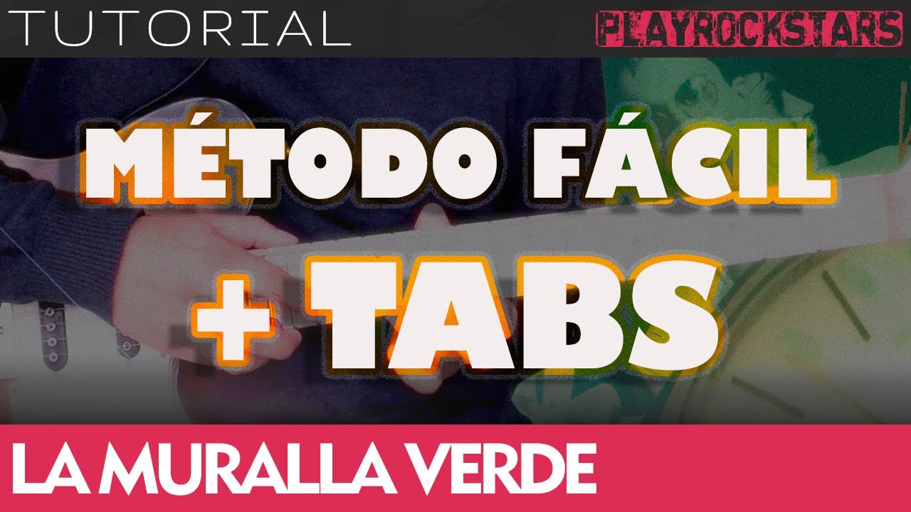 como tocar LA MURALLA VERDE en guitarra ENANITOS VERDES ⭐️ TUTORIAL / ACORDES / SOLO /  RITMO / TABS