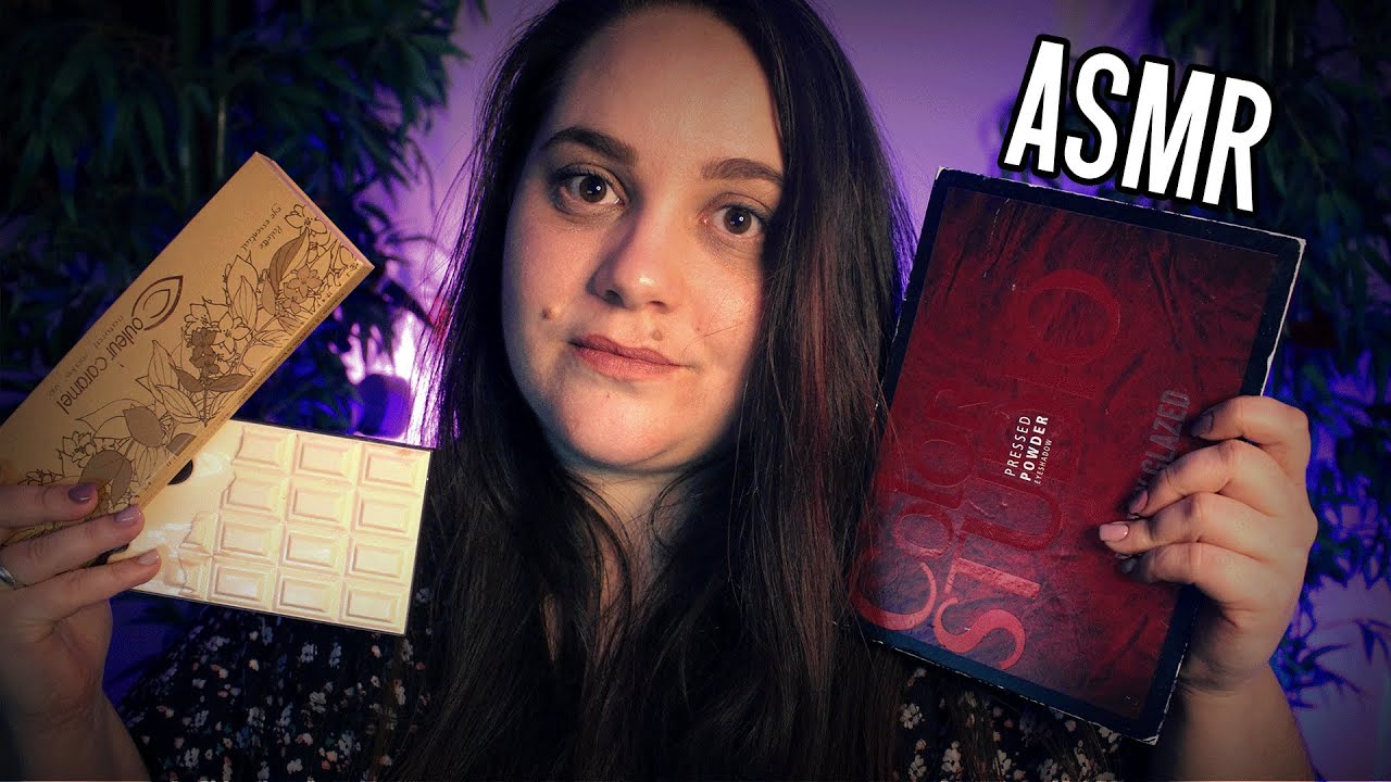 ASMR Français 🎧 Toutes mes palettes de maquillage ❤