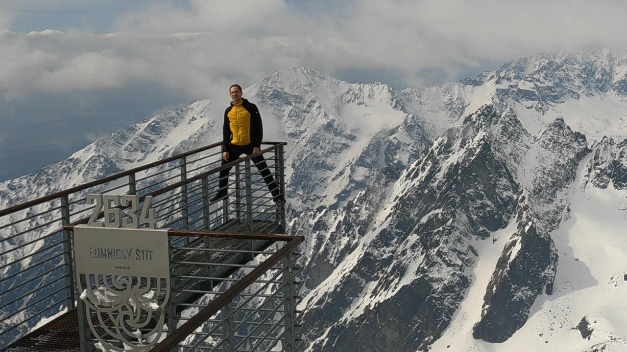 Łomnica 2634 m. Spacer na szczycie [4K]