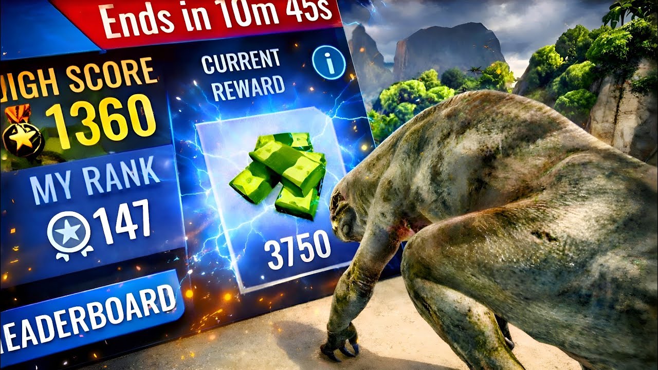 Only 10 Minutes Left… Can I Reach TOP 100? | Jurassic World Alive Tournament