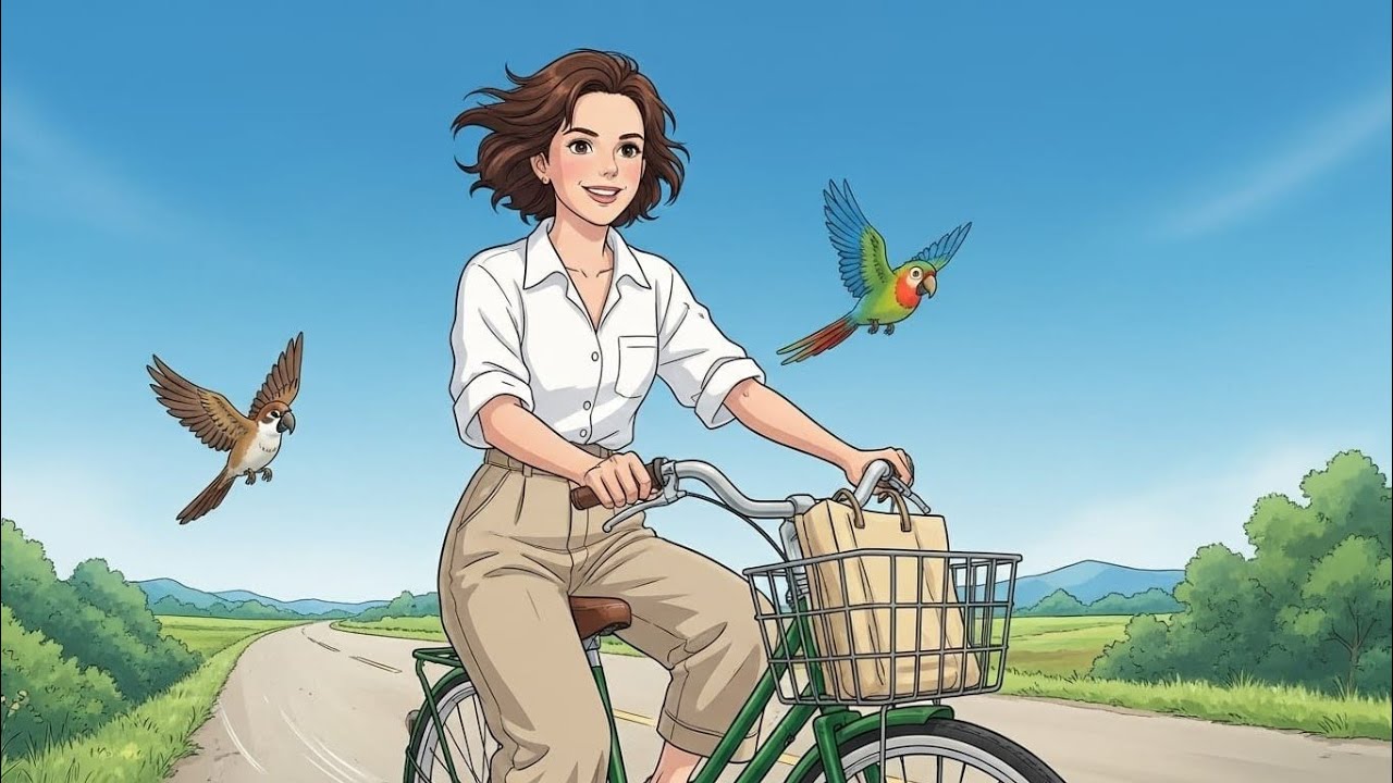 A Breezy Summer Ride Through Rice Fields || A Ghibli-Style Countryside Journey