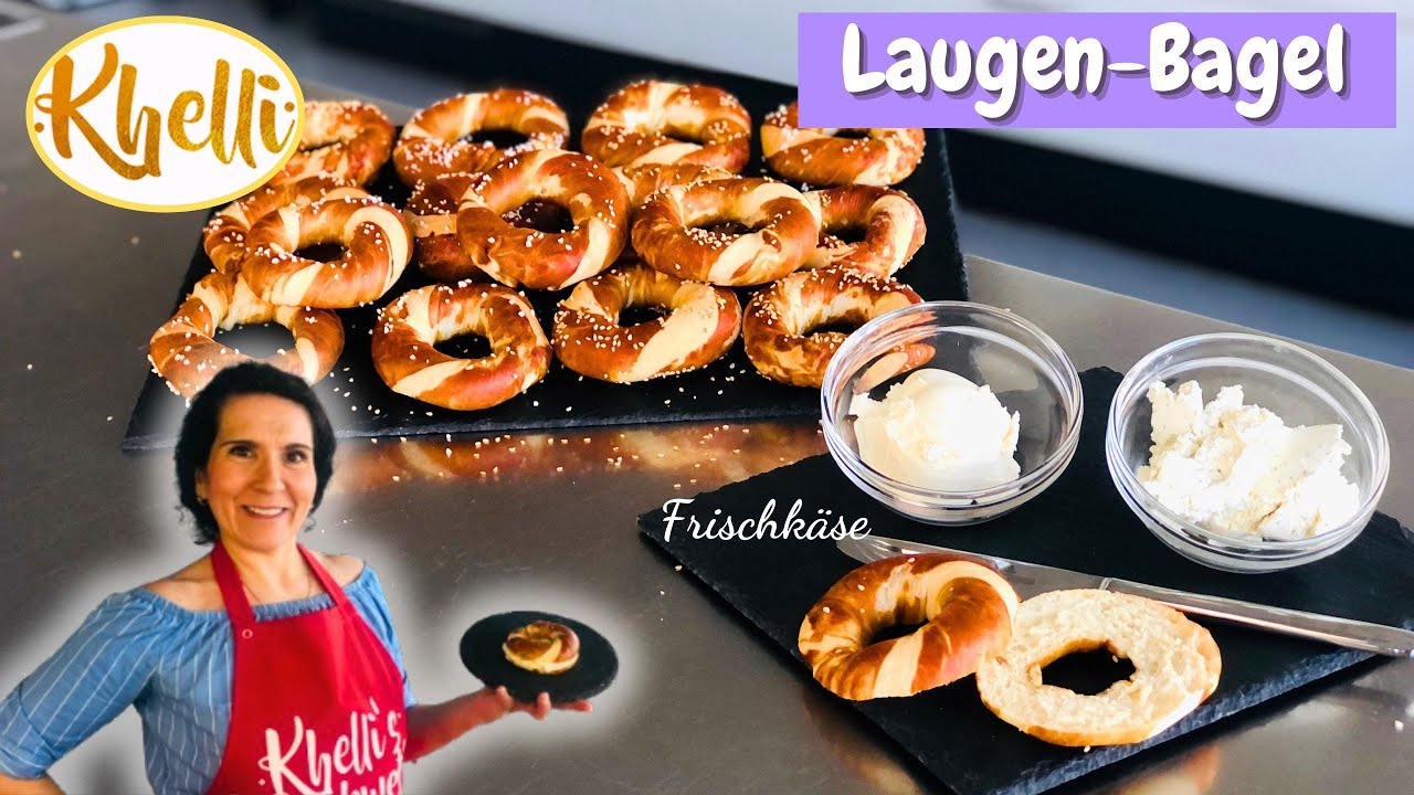 Laugen-Bagel aus TK-Laugenstangen/Frühstück/Brunch/einfach und schnell/Backanfänger/Khellis Backwelt