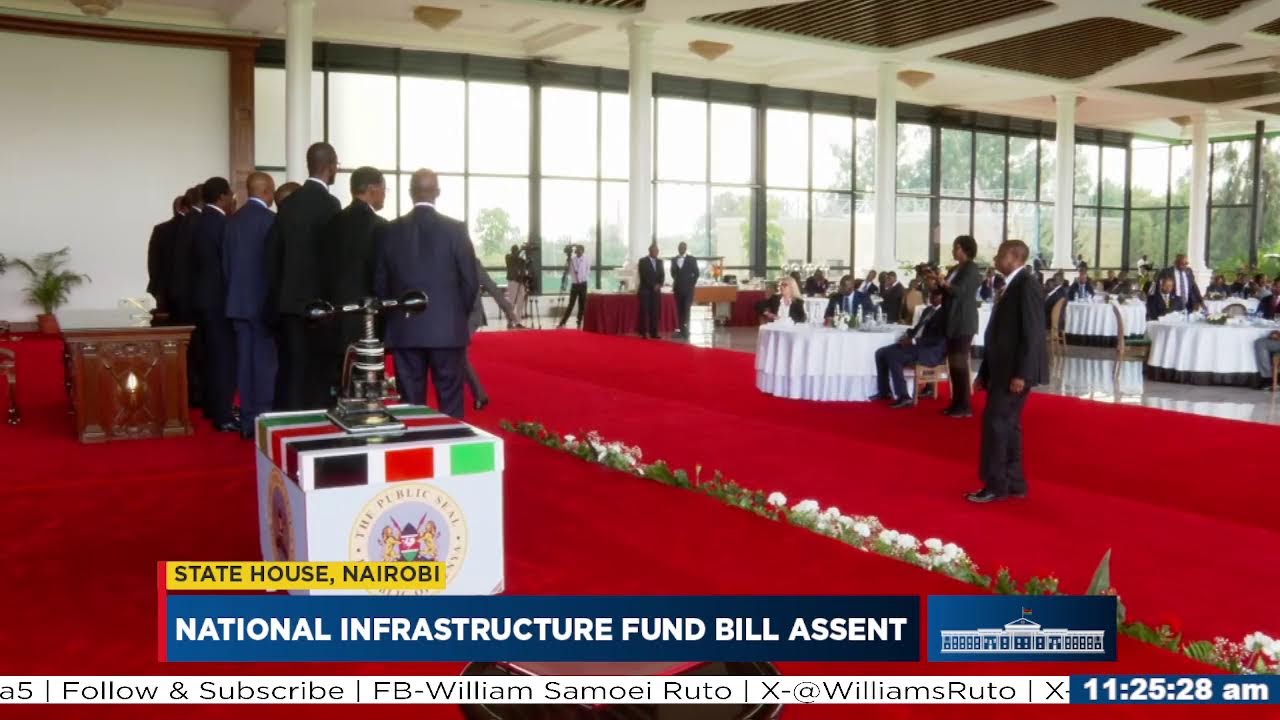 Presidential Assent to the National Infrastructure Fund Bill, State House