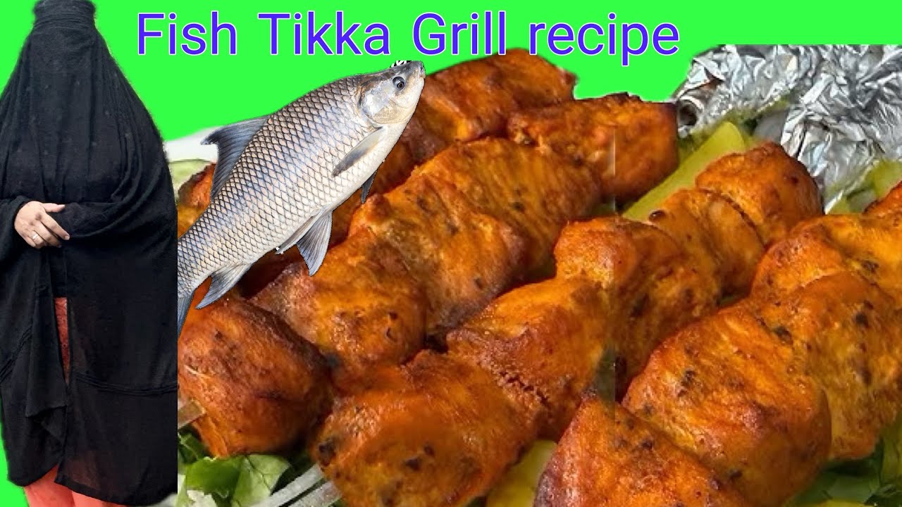 Fish tikka recipe|Grilled fish recipe By Yasmeen with kitchen|Fish BBQ recipe 