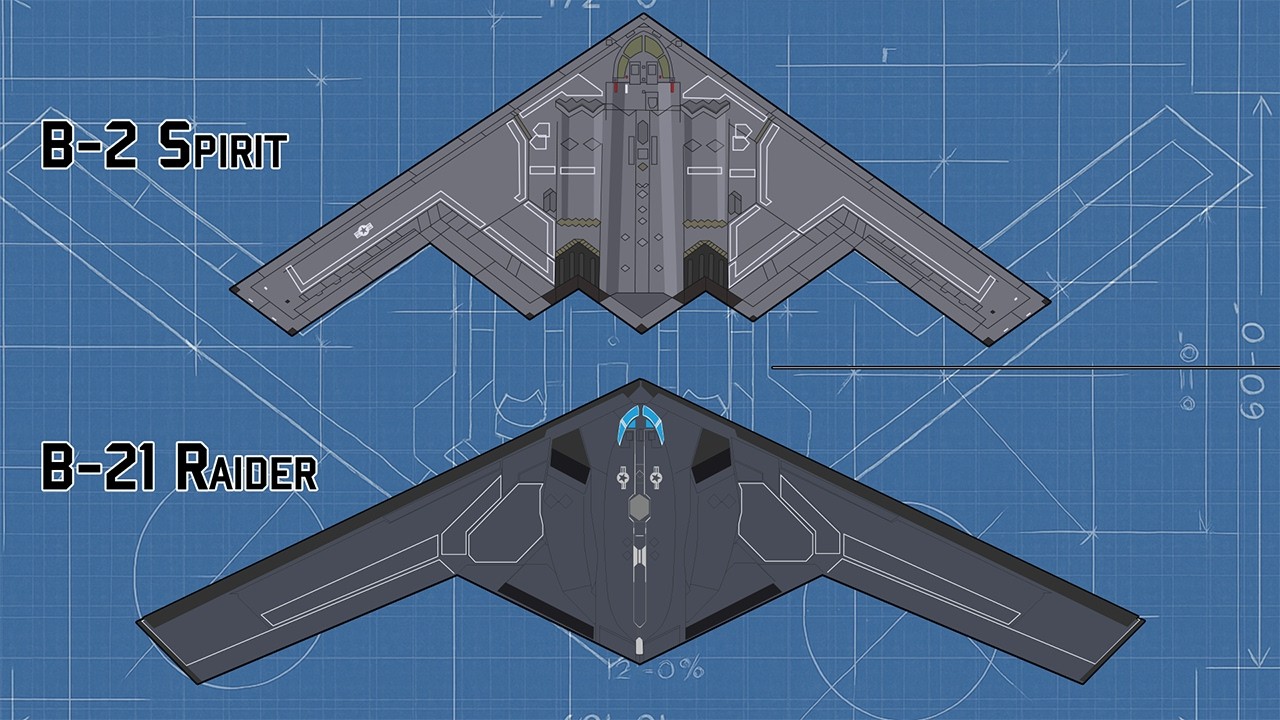 B-2 Spirit VS. B-21 Raider
