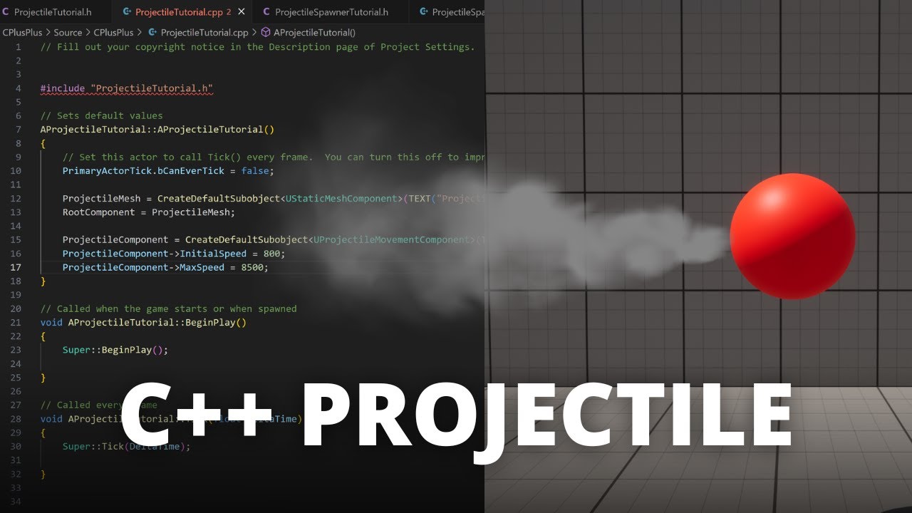 How to Make a Projectile Using C++ in Unreal Engine 5