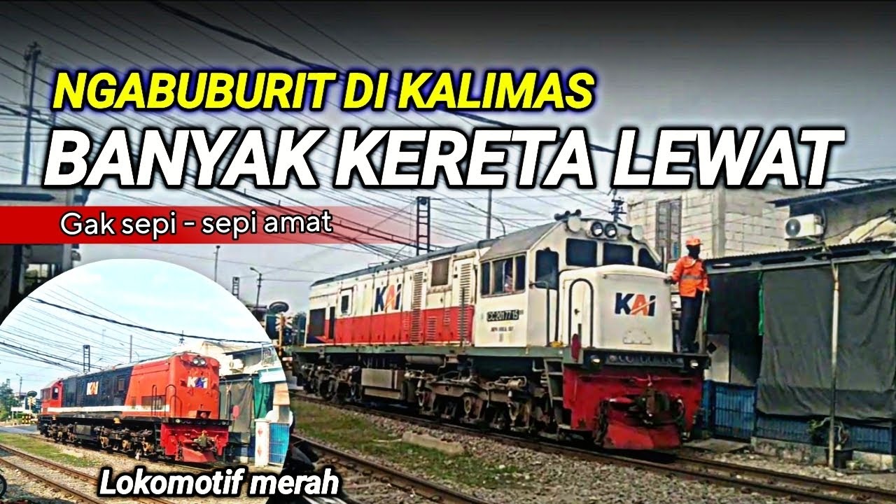 BANYAK KERETA LEWAT🤩 Kompilasi hunting stasiun kalimas edisi ngabuburit