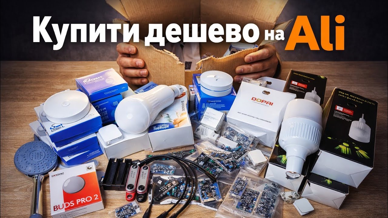 Розпаковка з Аліекспрес ч6. Ліхтар з датчиком руху, лампа e27, лампа кемпінгова під 18650!