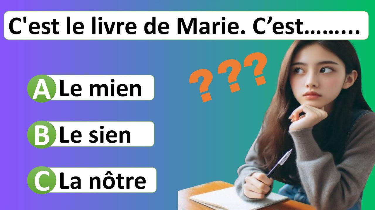 Devenez Pro des Pronoms Possessifs : Rappel et Quiz Interactifs !