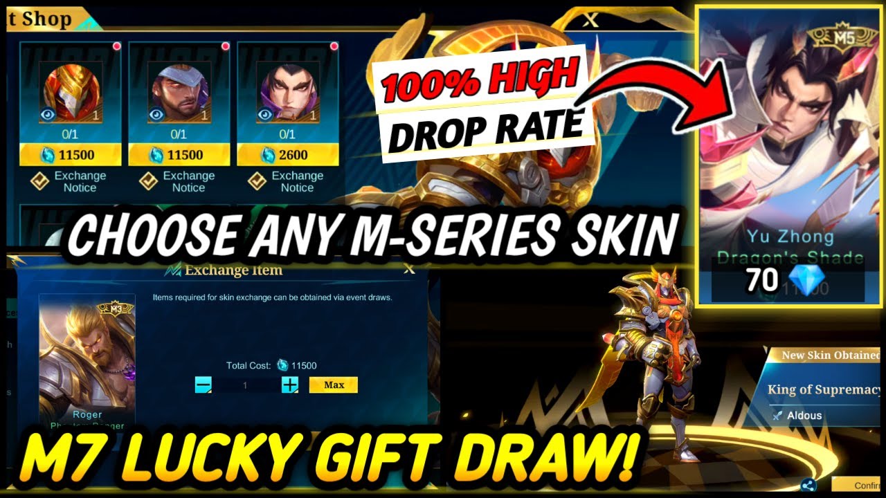 DRAW TEST!! M7 LUCKY GIFT INSANE DROP RATE (100% WORTH IT)! - MLBB