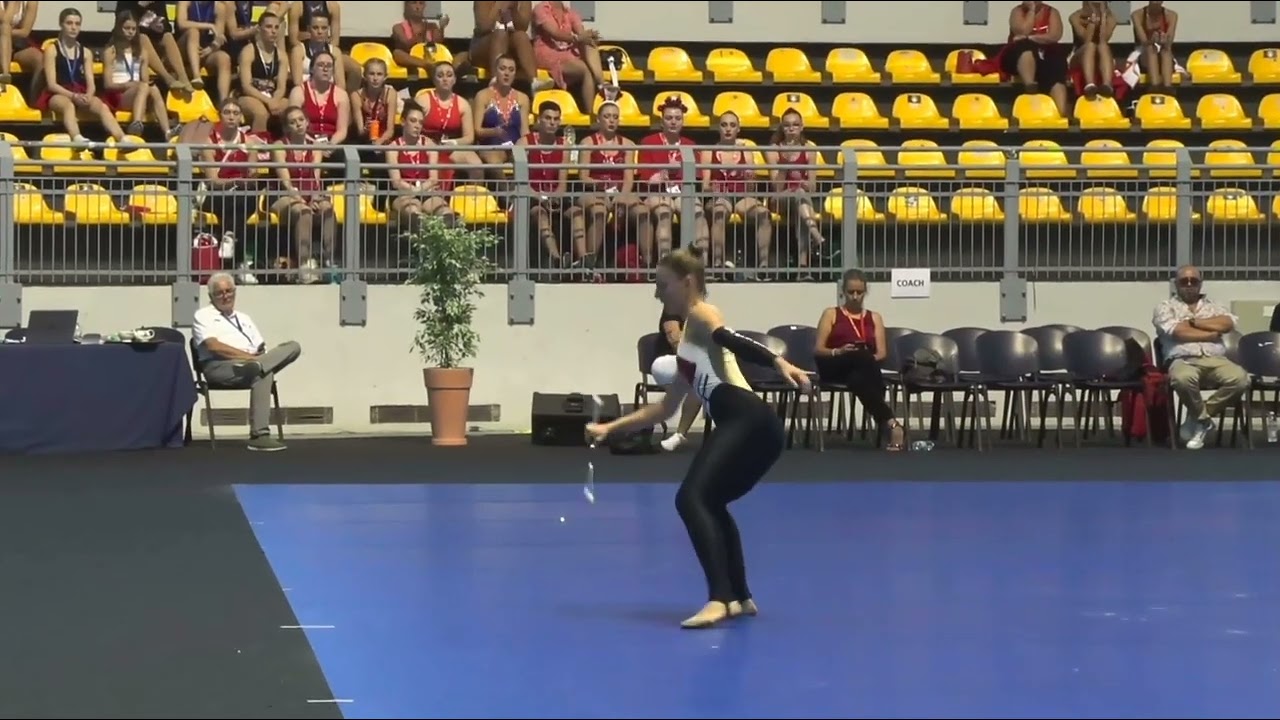Stella Pallanza (ITA) Junior woman semifinal World Baton Twirling Championship Turin 2022
