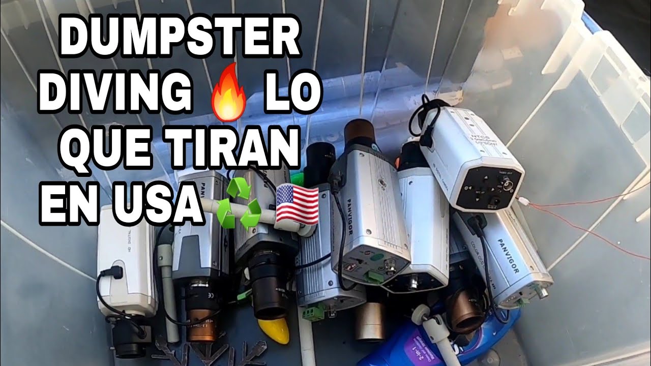 DUMPSTER DIVING 🔥 MUCHAS CAMARAS 📹📹《Lo que tiran en USA ♻️ 🇺🇸 》PARA ELLOS BASURA PARA MI $$DOLARES 🤑