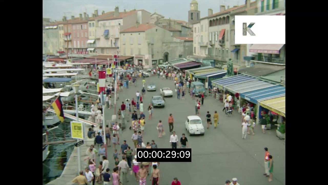 1960s, 1970s, St Tropez Harbour, HD from 35mm | Kinolibrary