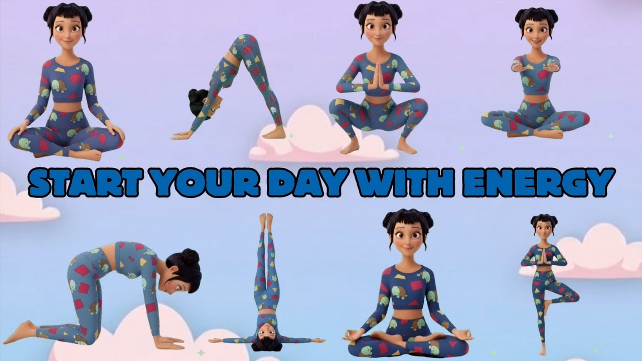 Start Your Day with Energy Morning Yoga Routine for Kids | Fun Stretching