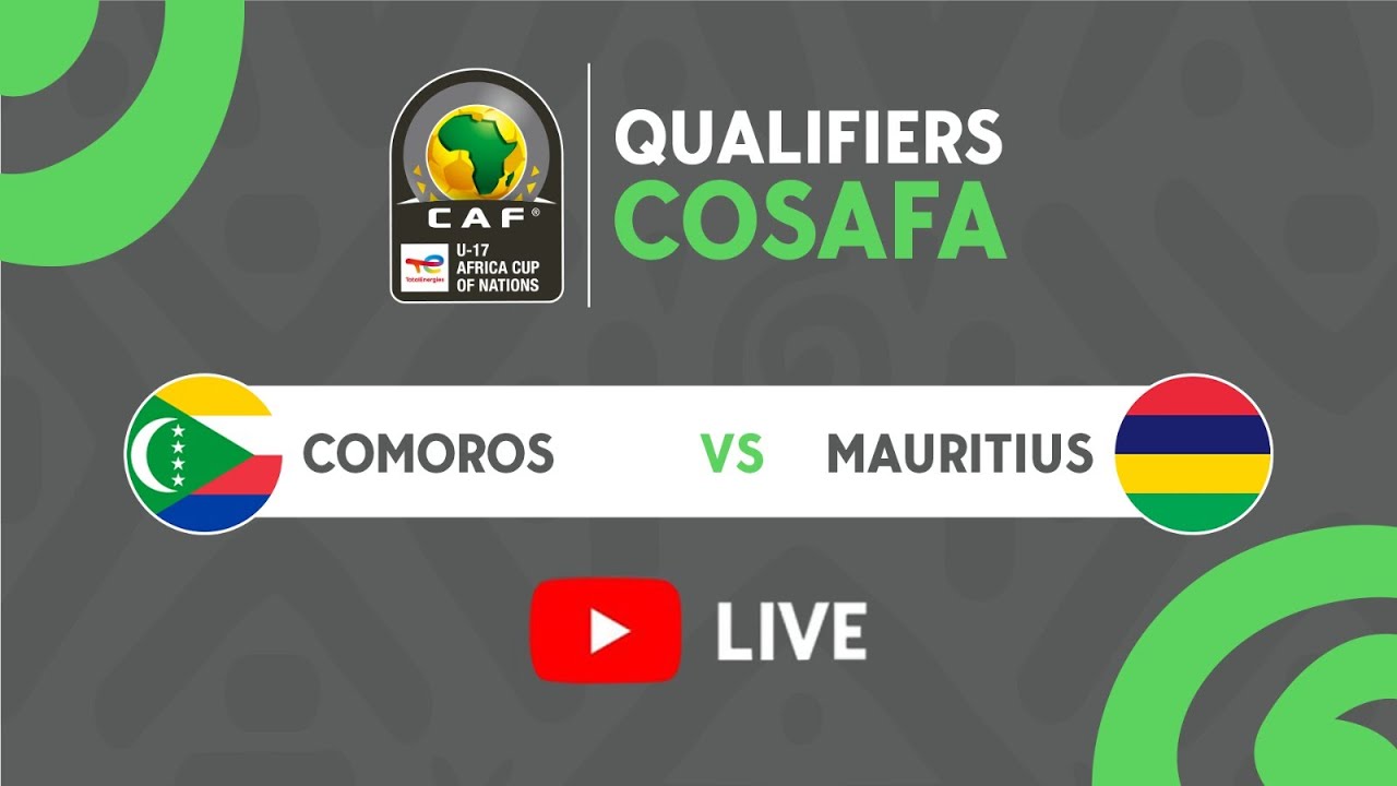 Comoros vs. Mauritius COSAFA #AFCONU17 Qualifiers