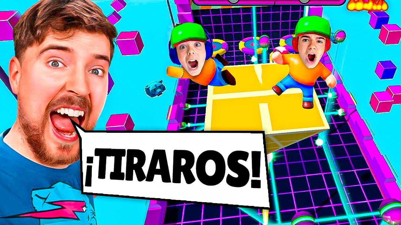 Mr. BEAST DECIDE nuestra PARTIDA en STUMBLE GUYS!!!