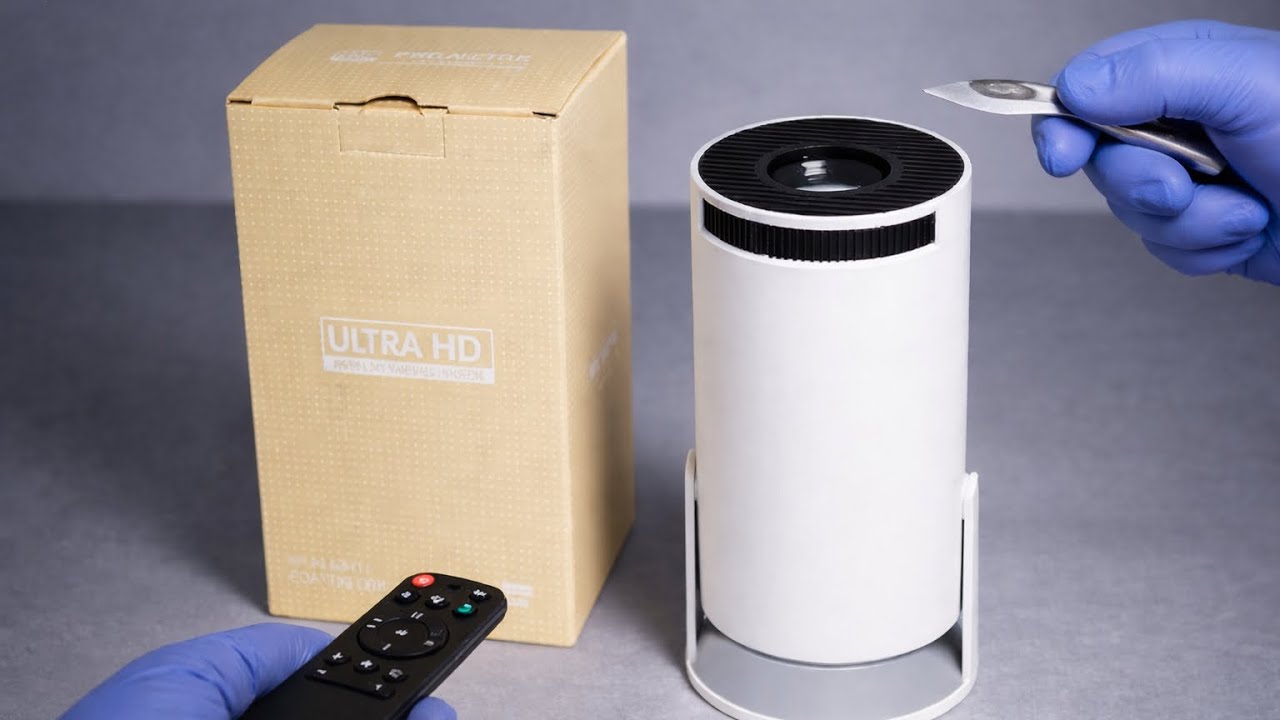 HY 300 Projector Unboxing and test  - ASMR
