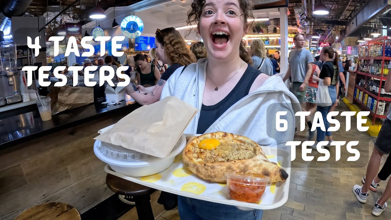 Еда и прогулки на рынке Reading Terminal Market, Филадельфия: рай для гурманов! (4K)