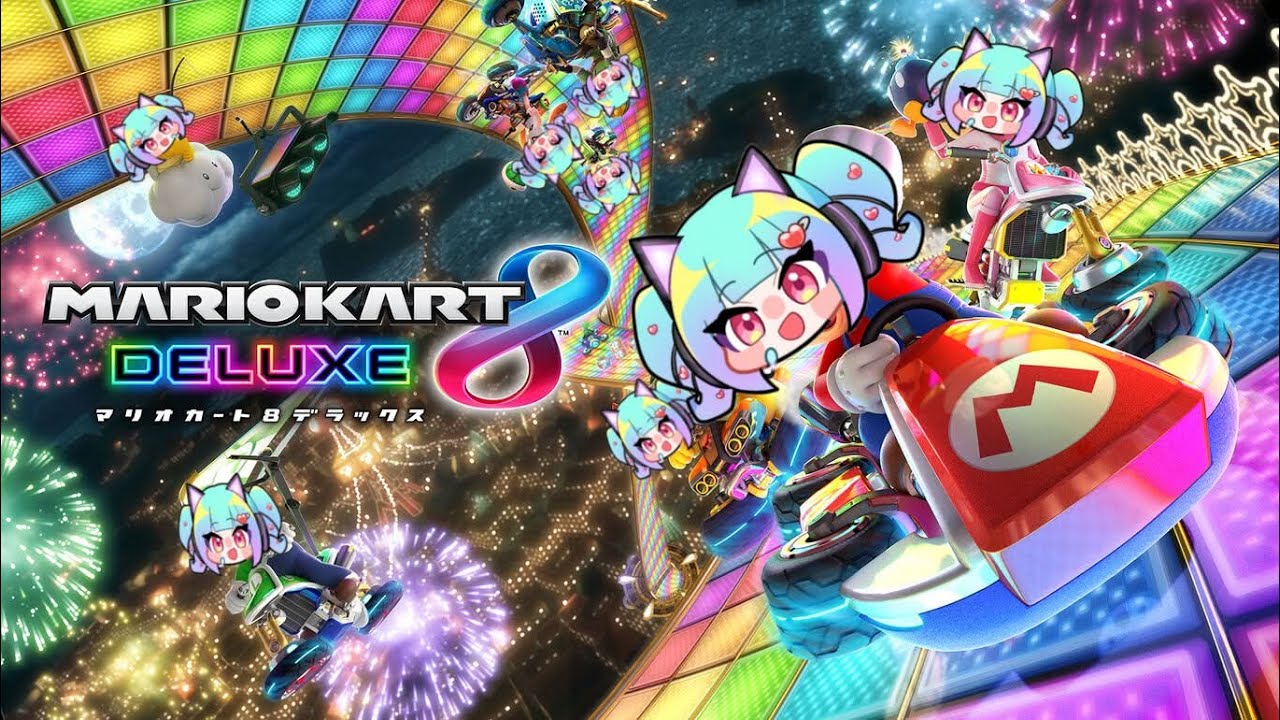 【 マリカ8DX 】ほぼ初運転で大暴走🚗-1走目- 【ゲーム実況 / ニーナ】