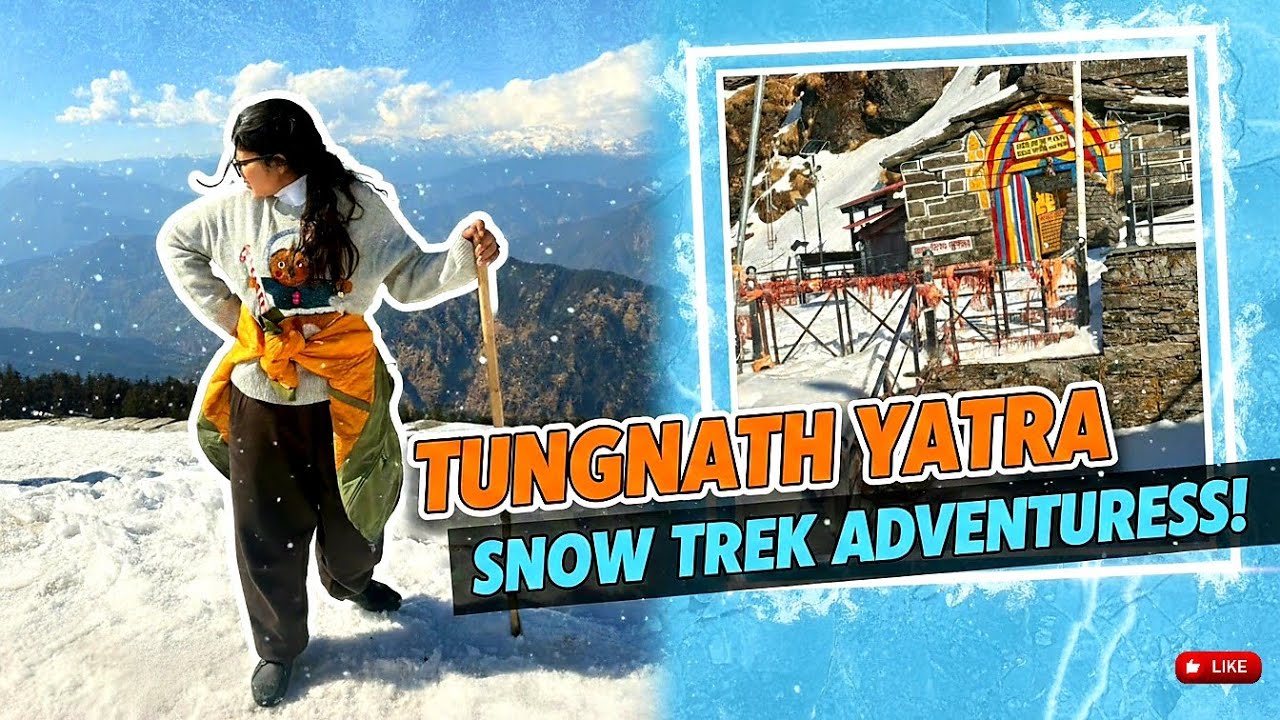My Toughest Snow Trek to Tungnath Temple 🏔️ 🛕🚩 👏 | Pooja Pant Vlogs 