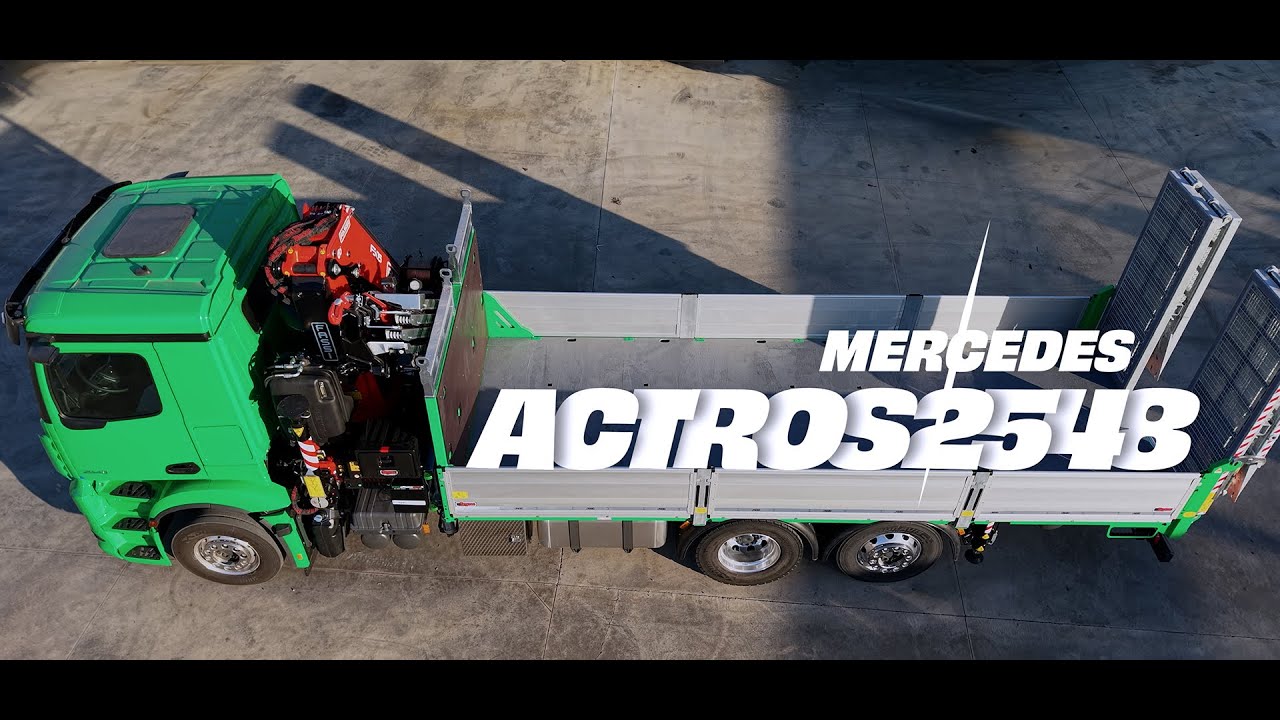 MERCEDES ACTROS 2548 - carrellone tre assi e rampe idrauliche
