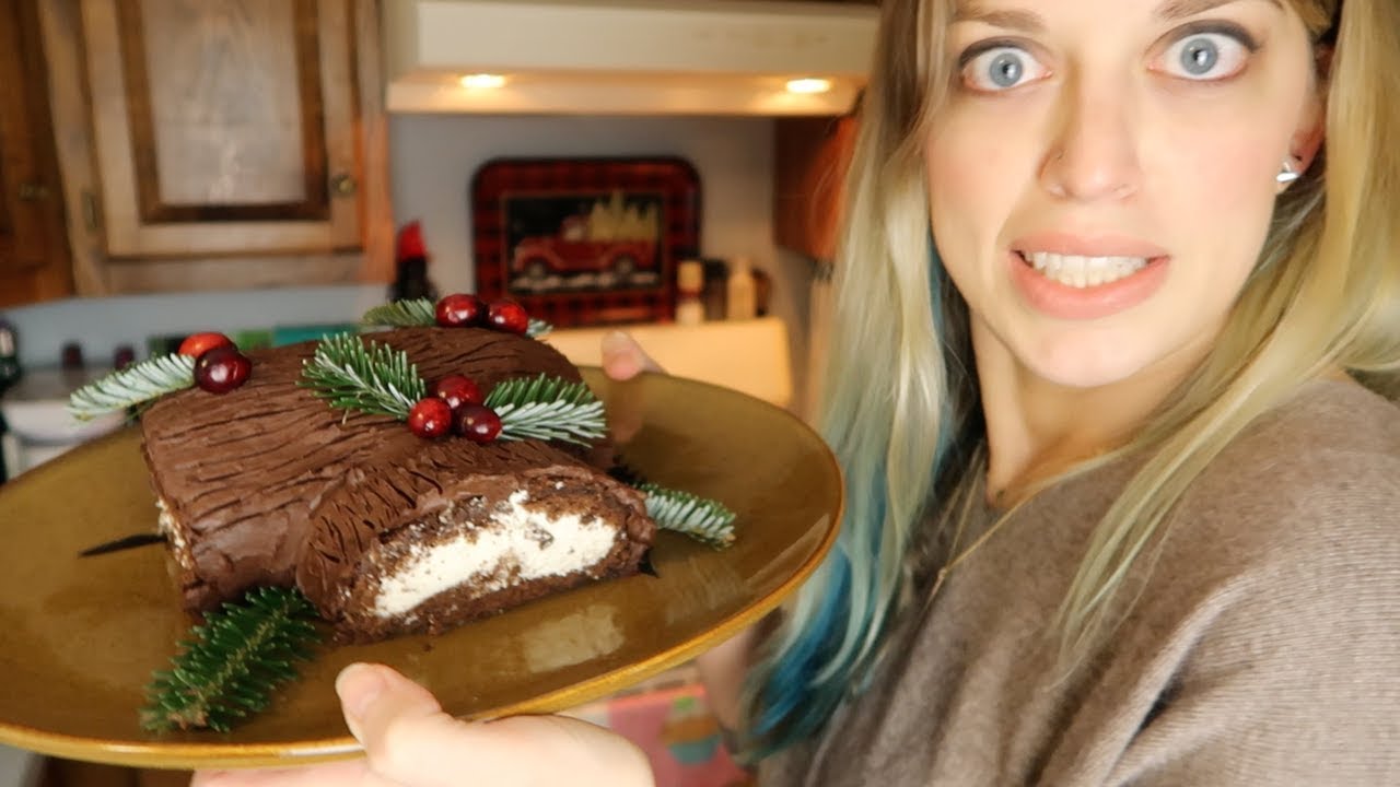 🎄 Baking a Yule Log Cake