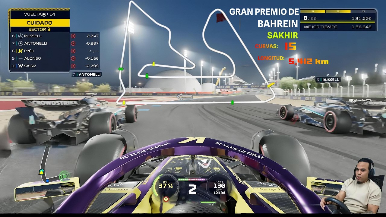 GP Bahrein - IA modo DIFICIL [Modo Profesional F1 2025]