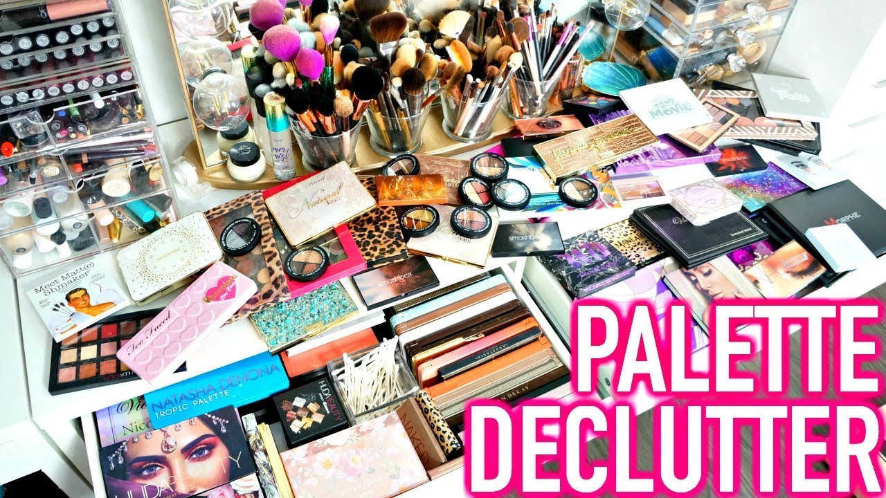 BEAUTY ROOM DECLUTTER | MY PALETTE COLLECTION