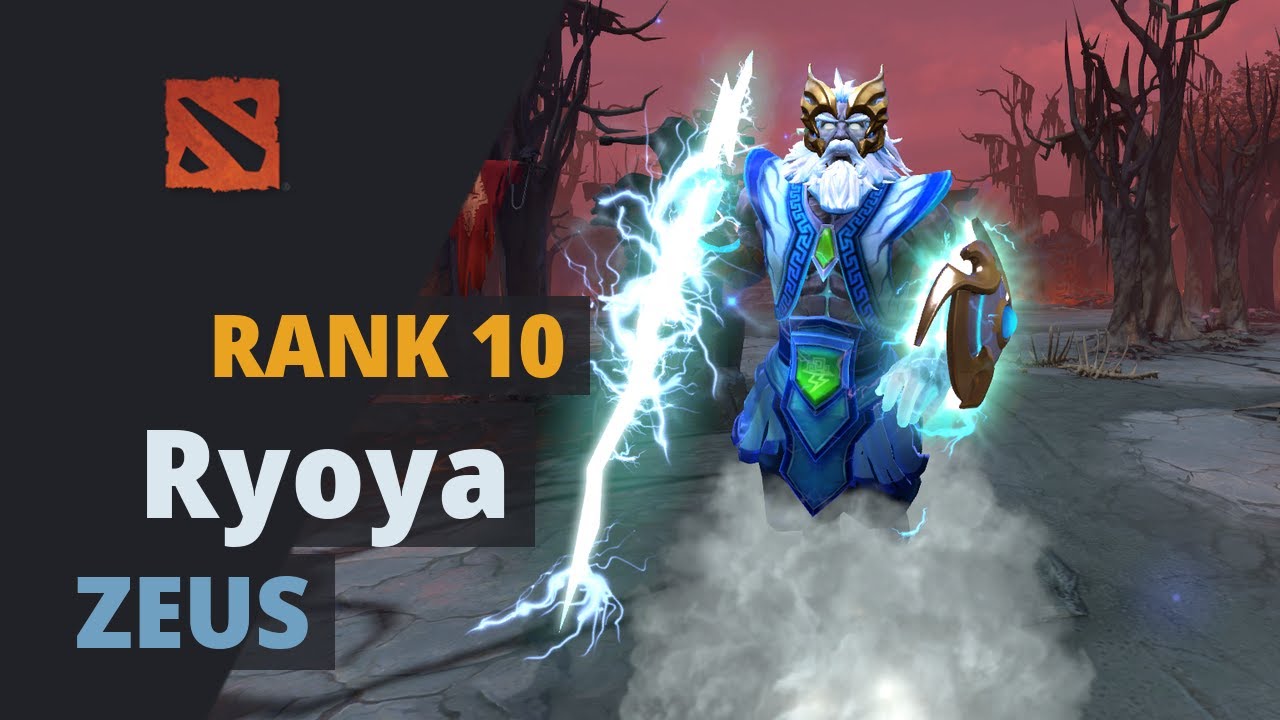 Ryoya (Rank 10) plays Zeus Dota 2 Full Game