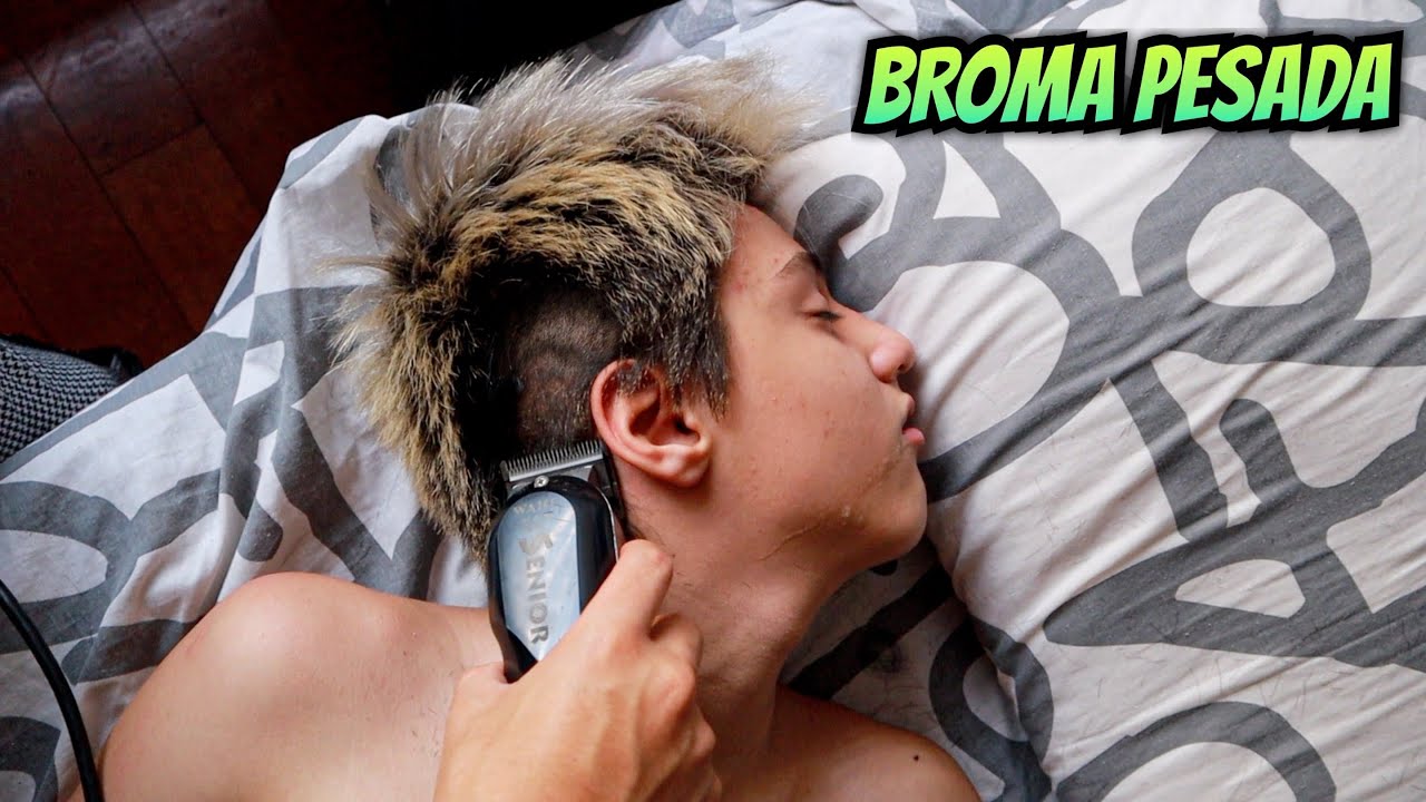 BROMA PESADA A LAPIZIN Le corté el cabello dormido | Soy Fredy