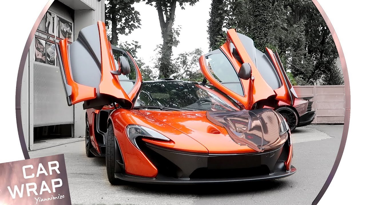 McLaren P1 Hypercar wrapped Chrome Rose Gold