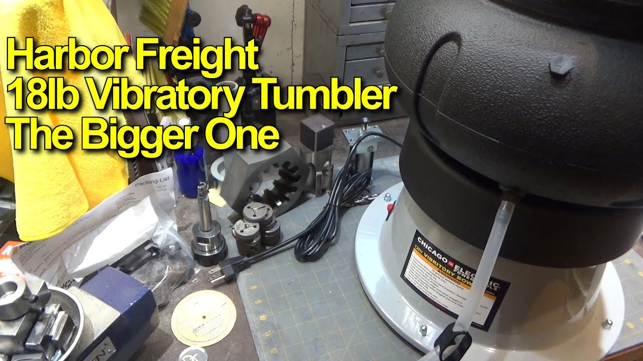 QTR 36 Harbor Freight 18 фунтов для испытаний вибрационного барабана для влажной и сухой среды