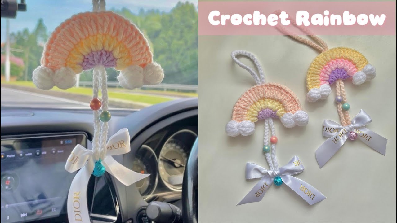 Crochet Rainbow Charm 🌈 | Cute & Fun DIY Idea