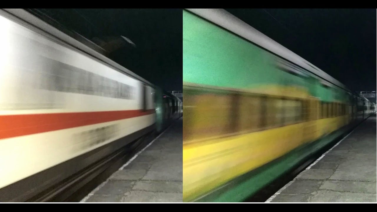 Mad WAP 7 India`s FASTEST YUVA gone absolute crazy..storms past Balarambati at 130 kmph !!