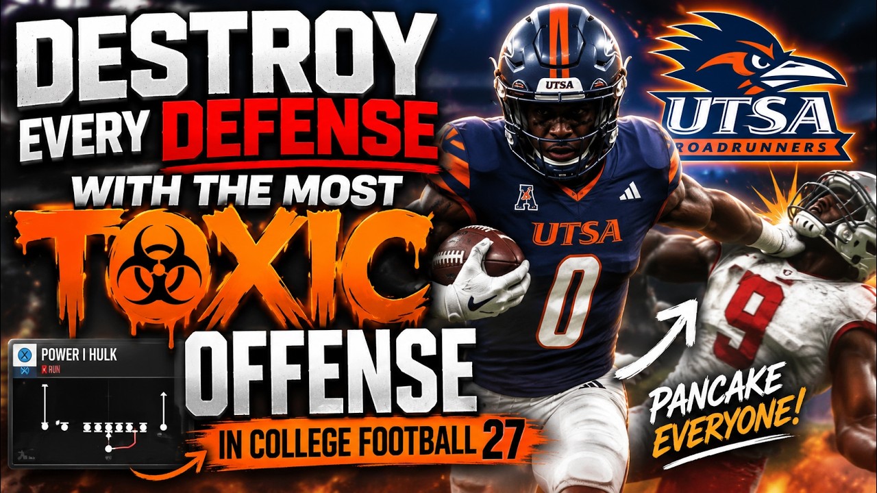 УНИЧТОЖАЙ любую защиту с помощью самой ТОКСИЧНОЙ схемы нападения в College Football 27