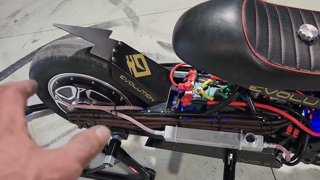 Custom ice cooler for surron electric motorcycle 