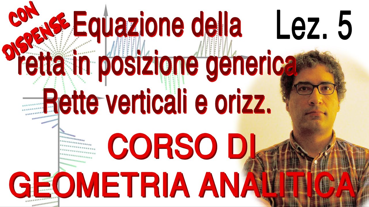 Lez. 5 L'equazione della retta in posizione generica, y=mx+q. Rette verticali e orizzontali. Disegno