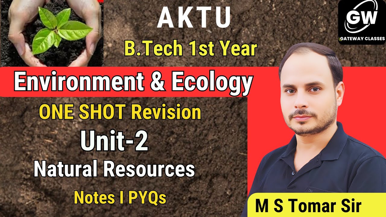 EVs UNIT-2 I ONE SHOT REVISION I By M S Tomar Sir I GATEWAY CLASSES I AKTU