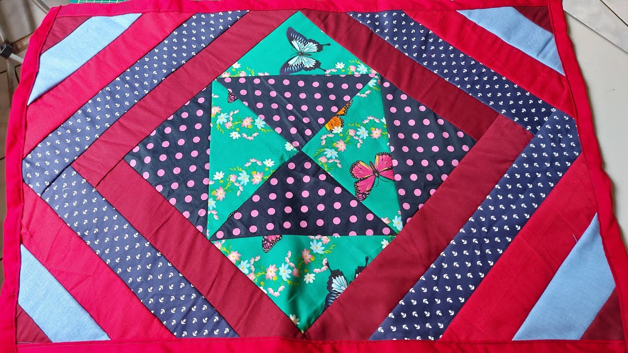TAPETE DE RETALHO ESTAMPADO #PASSO A PASSO .