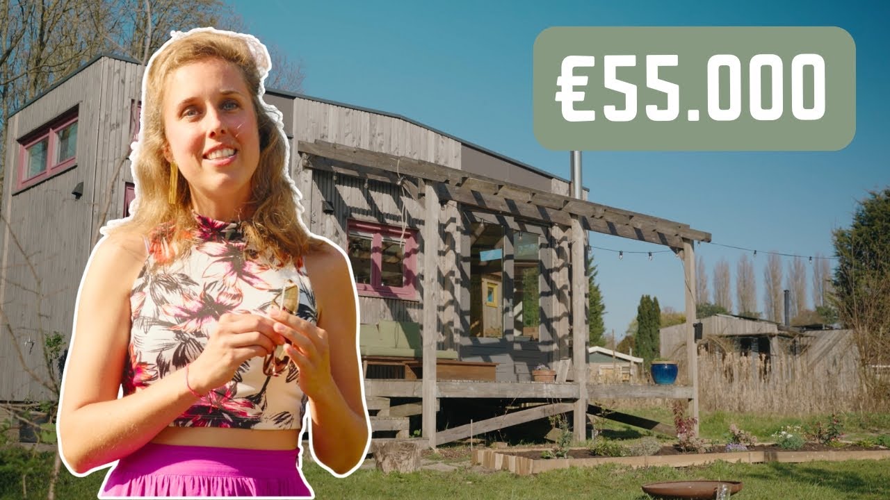 Luciënne BOUWDE haar TINYHOUSE met maar 5000 EURO op haar rekening!?