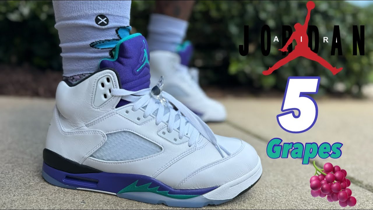 AIR JORDAN 5 GRAPE REVIEW! FINALLY THESE RETURN IN OG FORM!