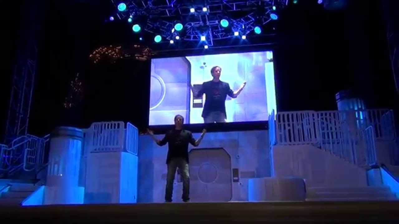 Star Wars Weekends 2014 Show Before Fireworks with All Characters and James Arnold Taylor