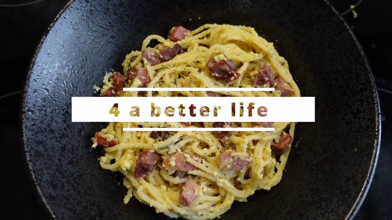 SPAGHETTI CARBONARA selon la recette italienne originale SANS CRÈME !