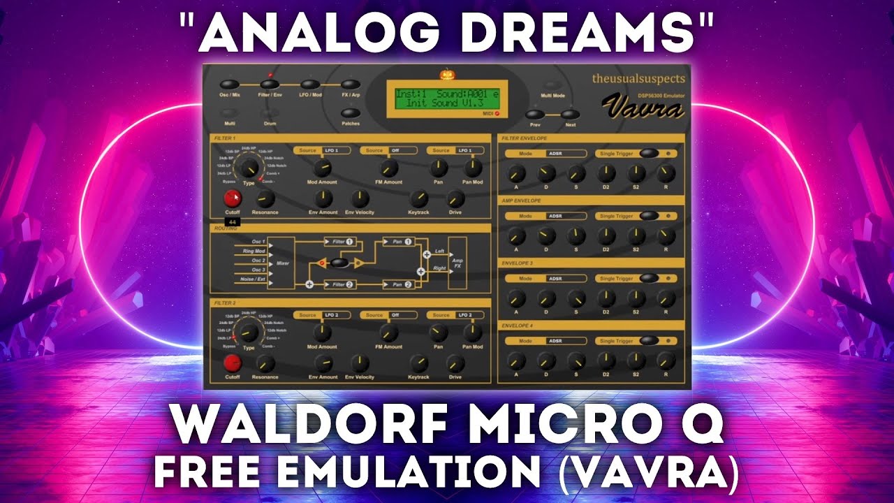Waldorf Micro Q FREE Emulation (Vavra) – “Analog Dreams